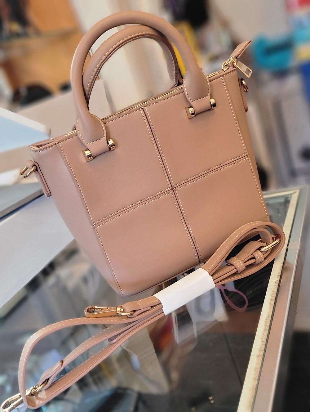 Madison West Top Handle Crossbody. Sleek Clean Lines. Great Fall Bag